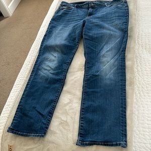 Eddie Bauer Slightly Curvy Straight Jeans, Size 18